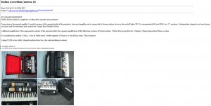 Farfisa Syntaccordion Craigslist Ad